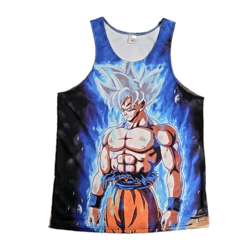 Mens Dragon Ball Z Goku Graphic Tank Top  Medium